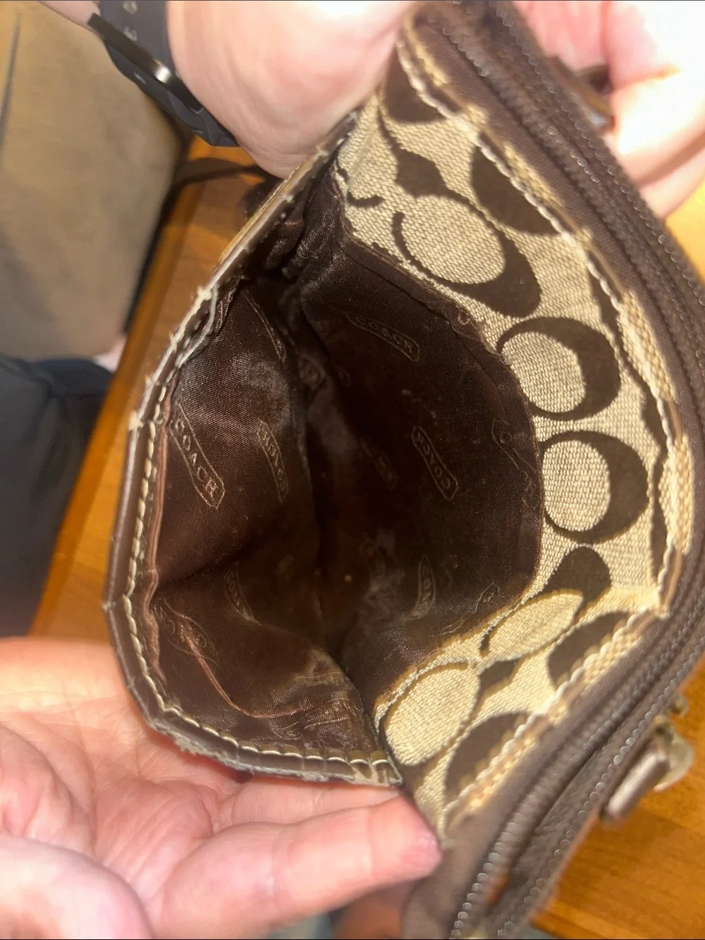 Coach Brown Signature Crossbody Bag